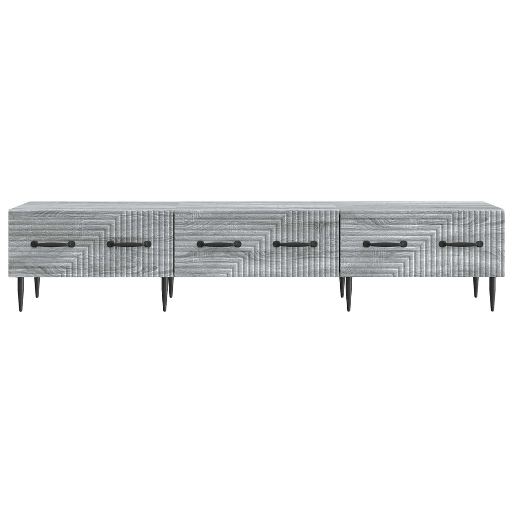 vidaXL Szafka pod telewizor z szufladą Szary Sonoma 147 x 34,5 x 30 cm