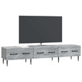 vidaXL Szafka pod telewizor z szufladą Szary Sonoma 147 x 34,5 x 30 cm