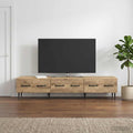 vidaXL Szafka pod telewizor 147 x 34,5 x 30 cm Dąb artisan