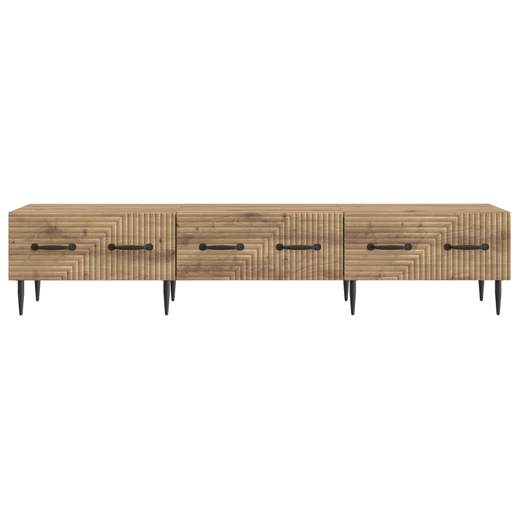 vidaXL Szafka pod telewizor z szufladą Dąb artisan 147 x 34,5 x 30 cm