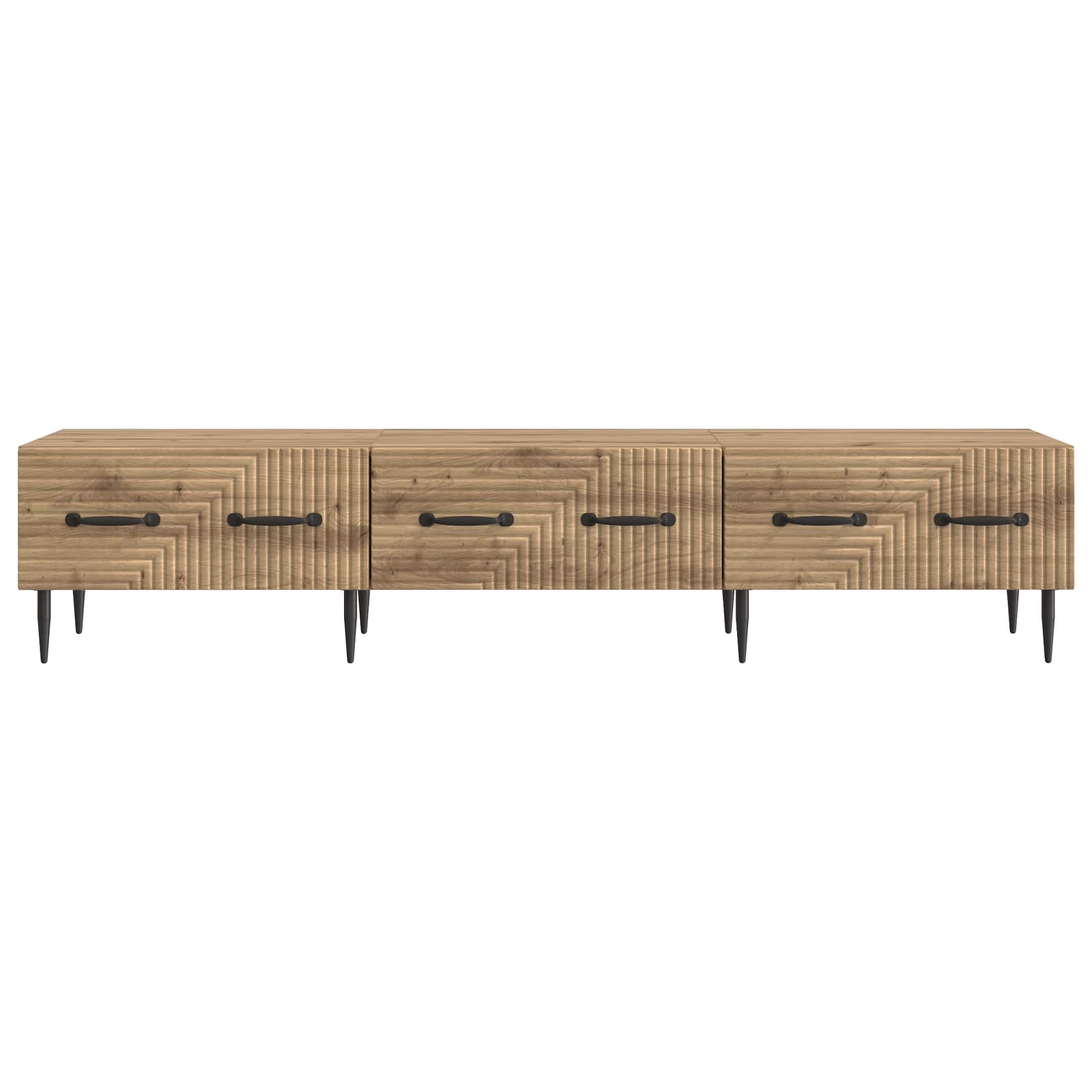 vidaXL Szafka pod telewizor z szufladą Dąb artisan 147 x 34,5 x 30 cm
