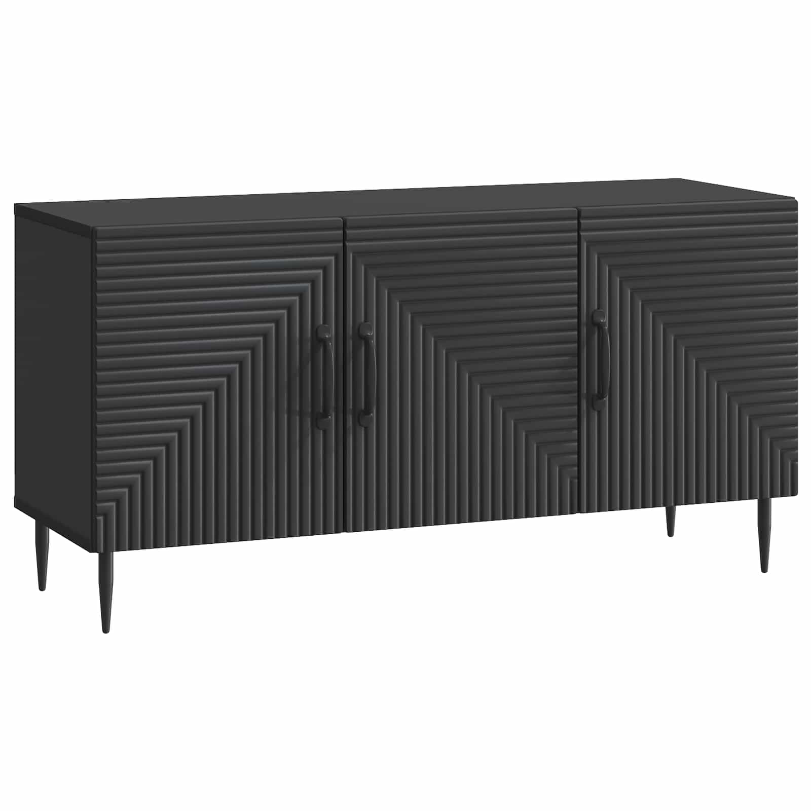 vidaXL Szafka pod telewizor Czarny 99 x 34,5 x 50 cm