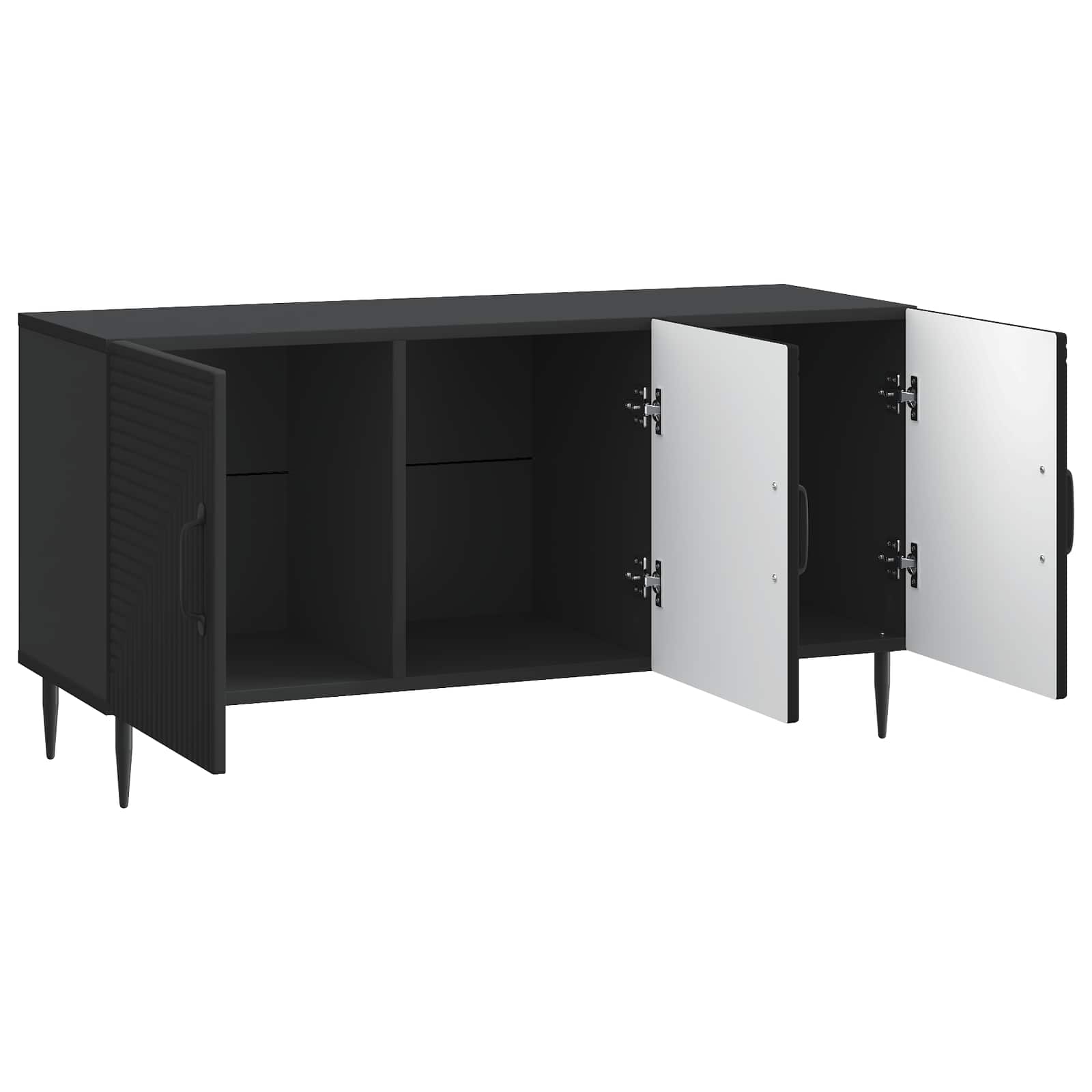 vidaXL Szafka pod telewizor Czarny 99 x 34,5 x 50 cm