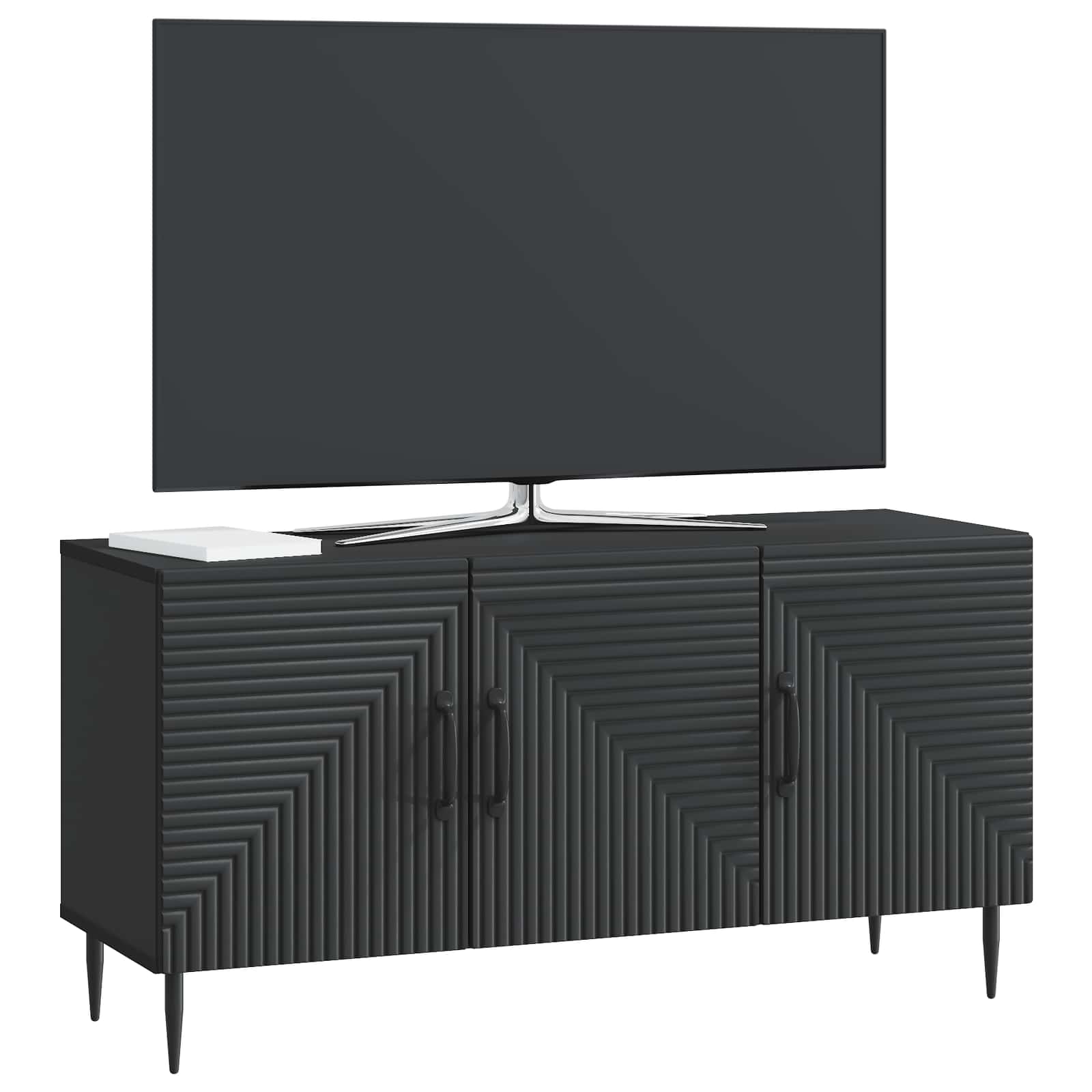 vidaXL Szafka pod telewizor Czarny 99 x 34,5 x 50 cm