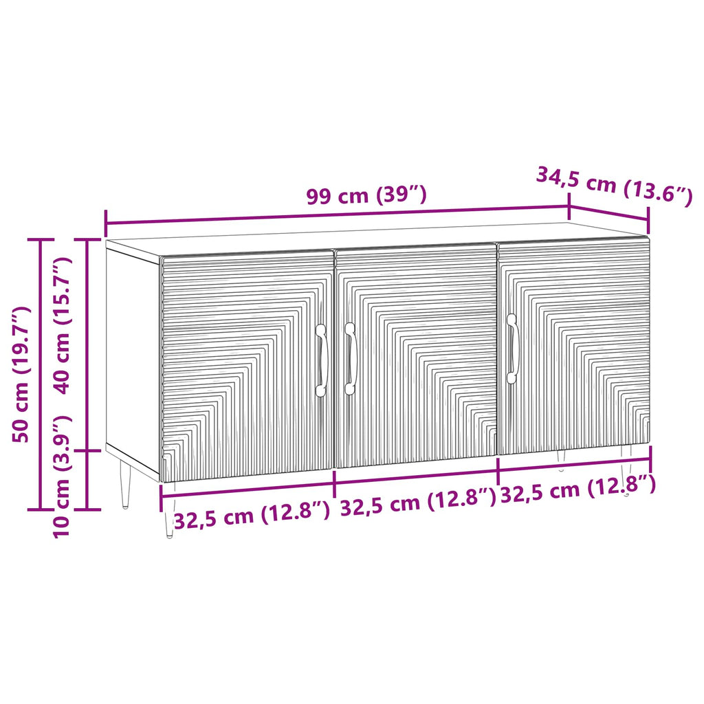 vidaXL Szafka pod telewizor Betonowy szary 99 x 34,5 x 50 cm
