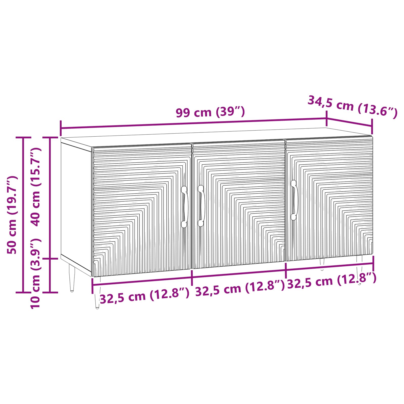 vidaXL Szafka pod telewizor Betonowy szary 99 x 34,5 x 50 cm
