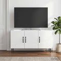 vidaXL Szafka pod telewizor Biały wysoki połysk 99 x 34,5 x 50 cm
