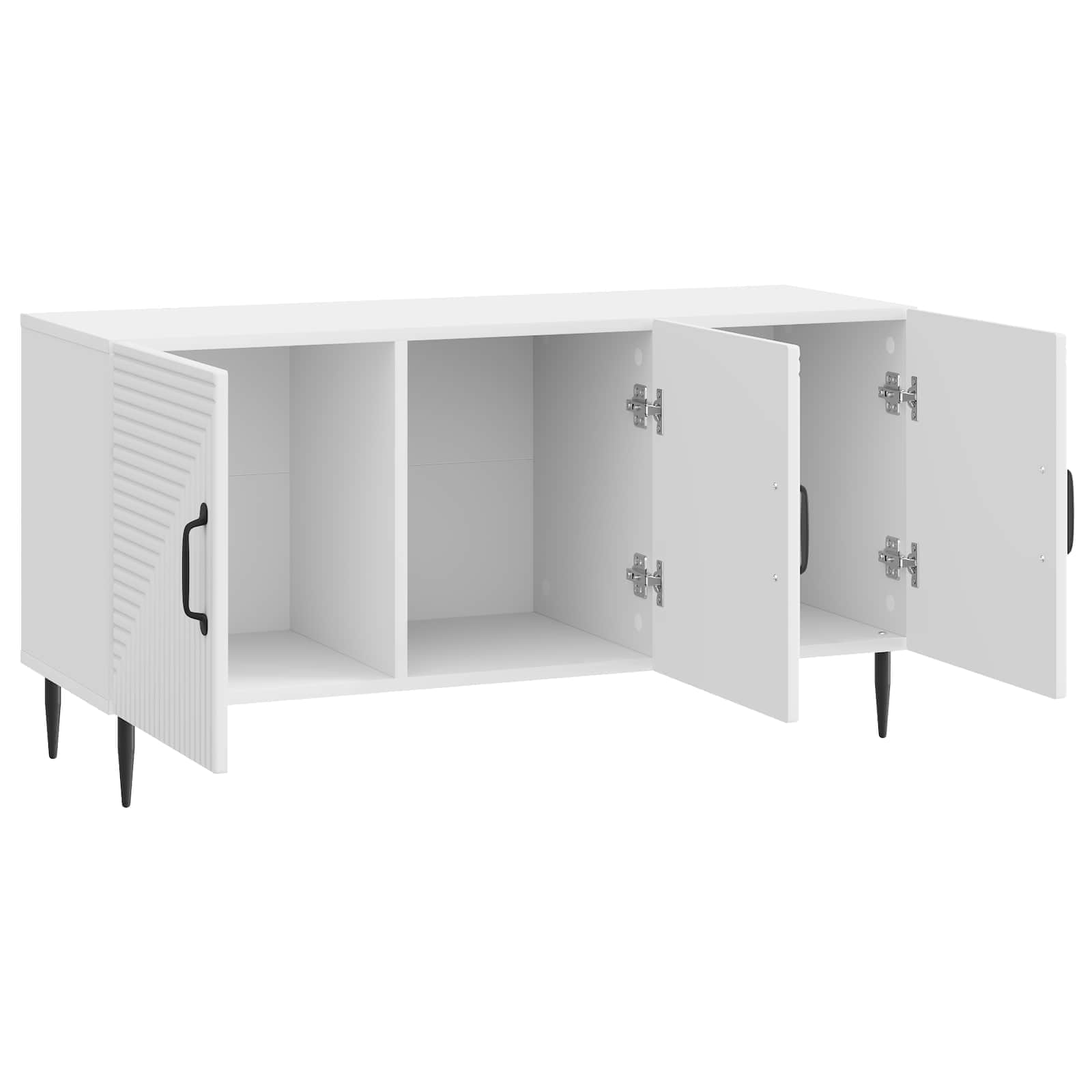 vidaXL Szafka pod telewizor Biały wysoki połysk 99 x 34,5 x 50 cm