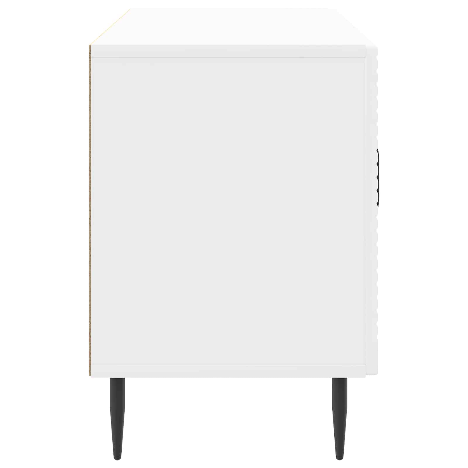 vidaXL Szafka pod telewizor Biały wysoki połysk 99 x 34,5 x 50 cm