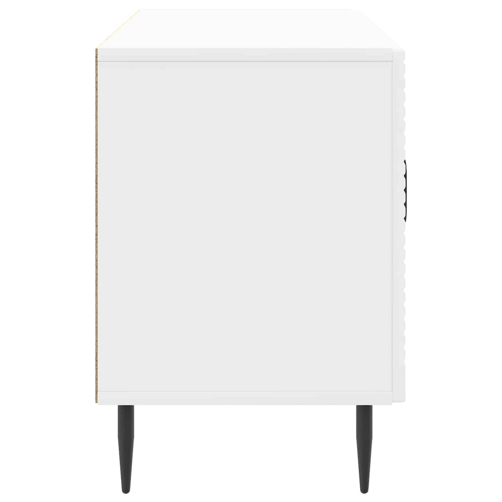 vidaXL Szafka pod telewizor Biały wysoki połysk 99 x 34,5 x 50 cm