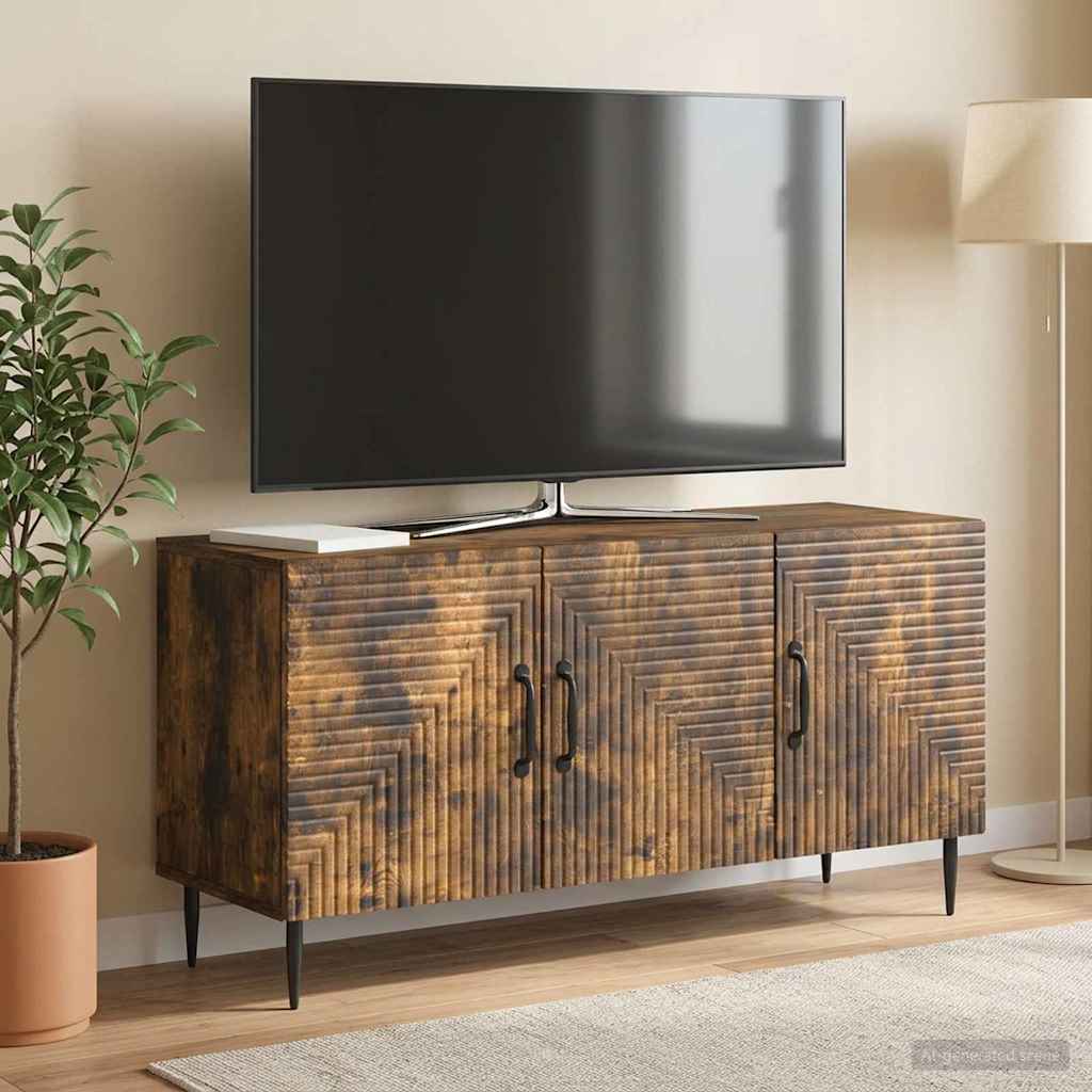 vidaXL Szafka pod telewizor Dąb wędzony 99 x 34,5 x 50 cm