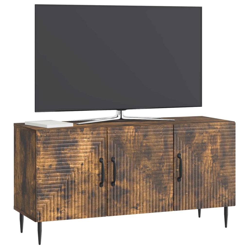 vidaXL Szafka pod telewizor Dąb wędzony 99 x 34,5 x 50 cm
