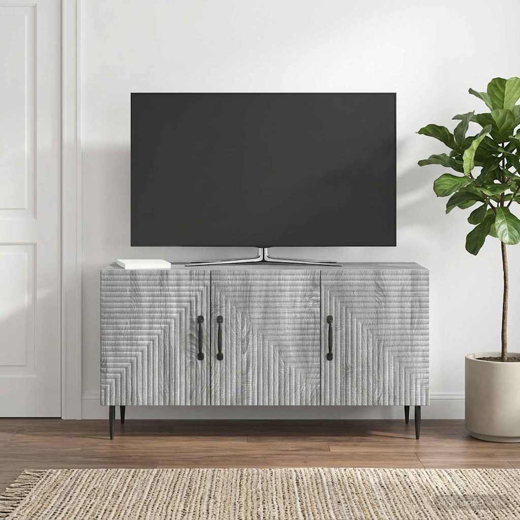 vidaXL Szafka pod telewizor Szary Sonoma 99 x 34,5 x 50 cm