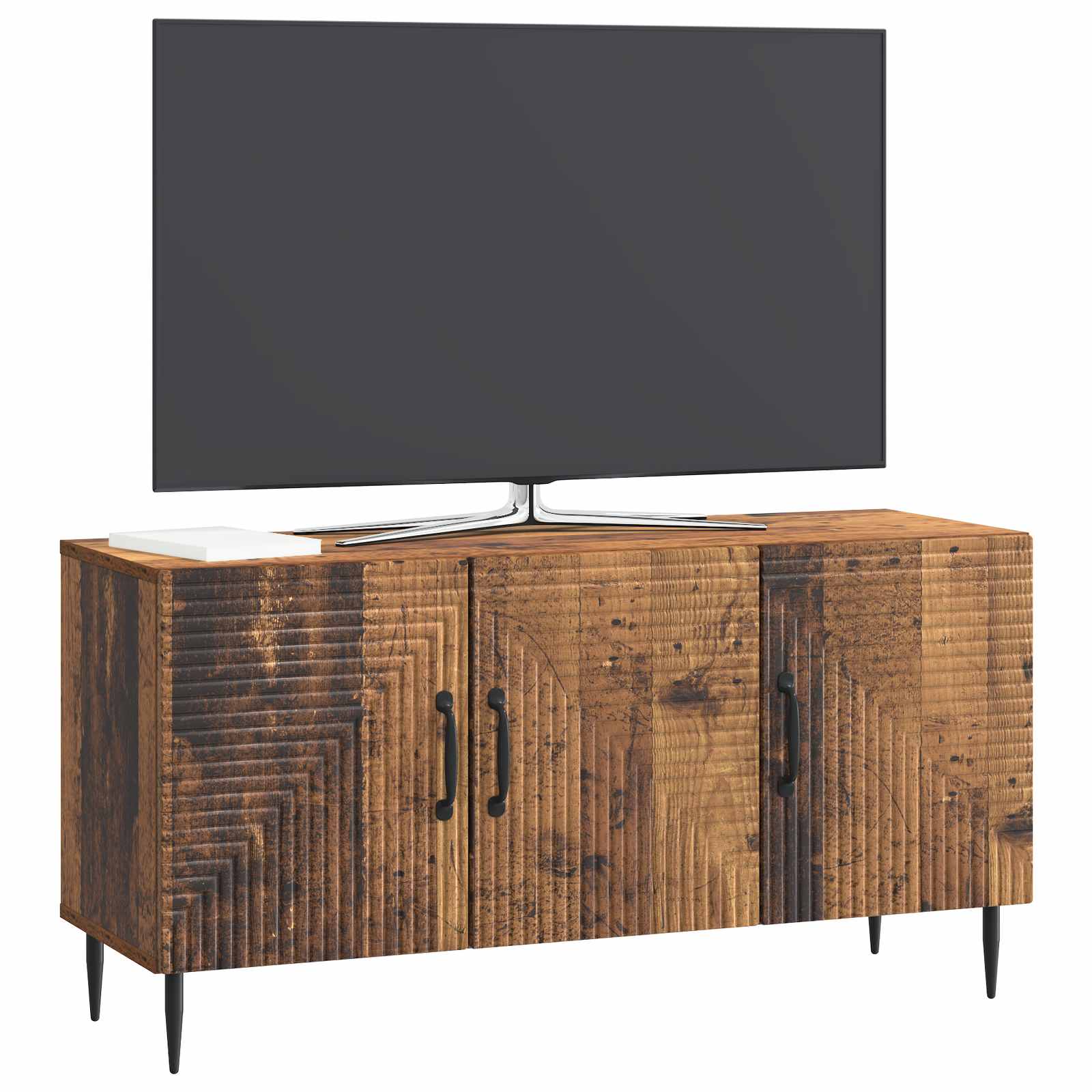 vidaXL Szafka pod telewizor Stare drewno 99 x 34,5 x 50 cm