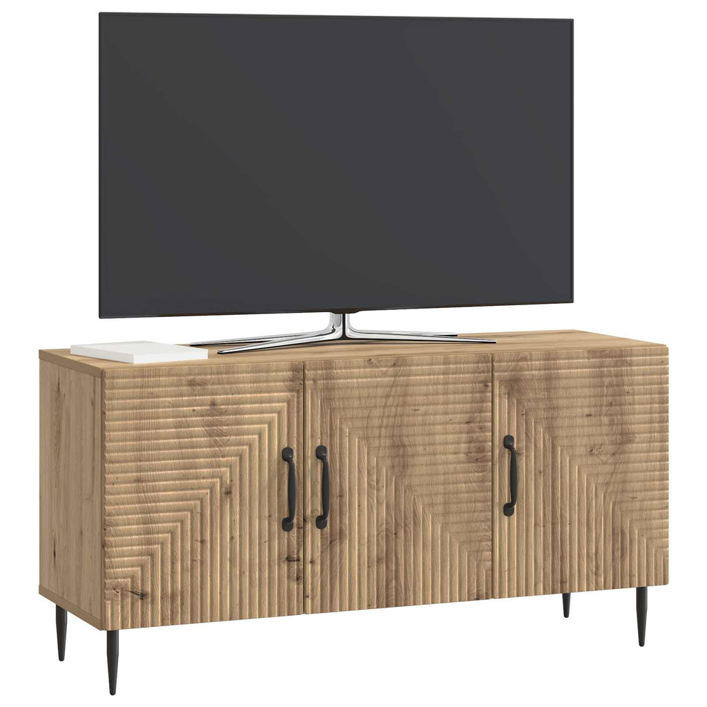 vidaXL Szafka pod telewizor Dąb artisan 99 x 34,5 x 50 cm