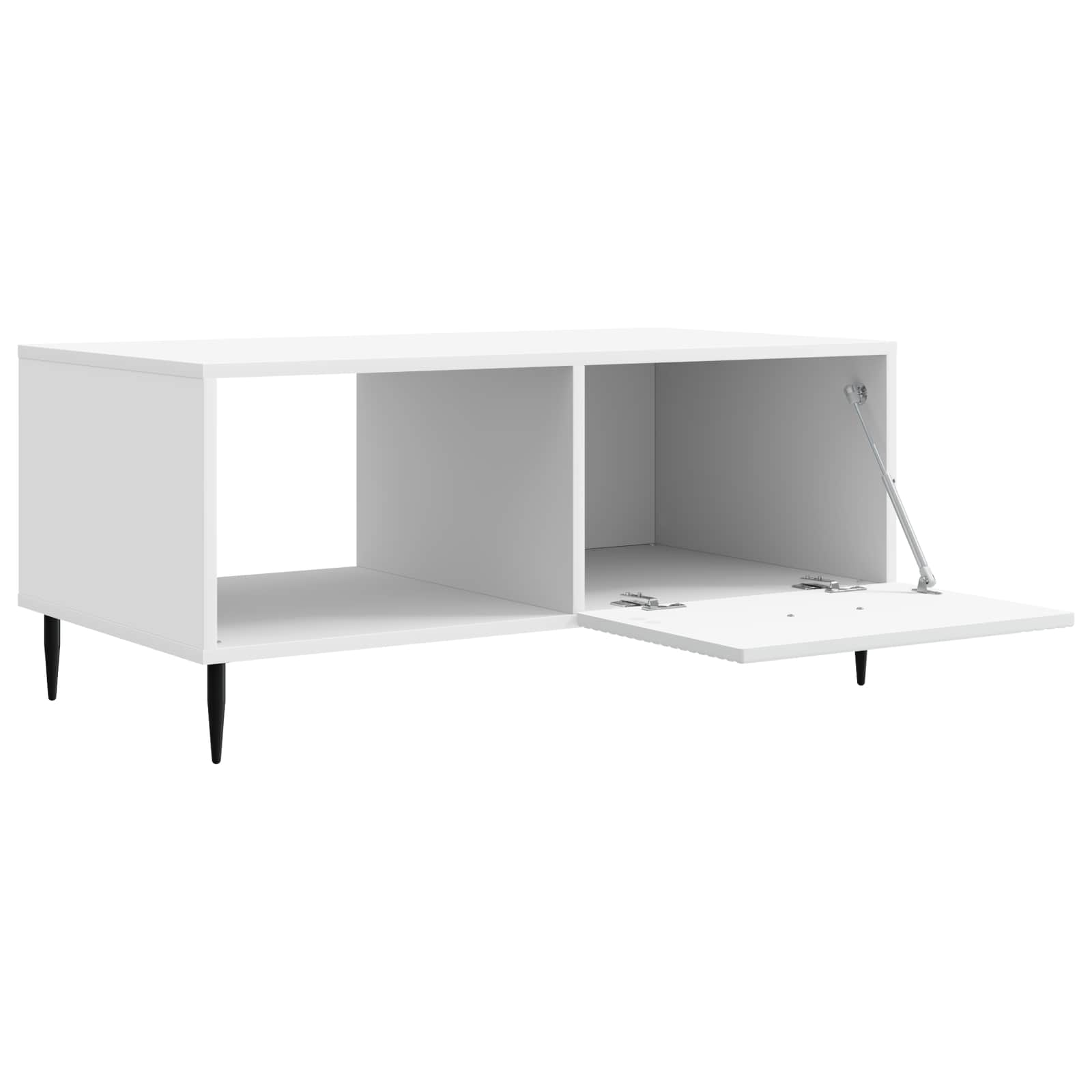 vidaXL Stolik kawowy Biały 90 x 50 x 40 cm Drewno inżynieryjne