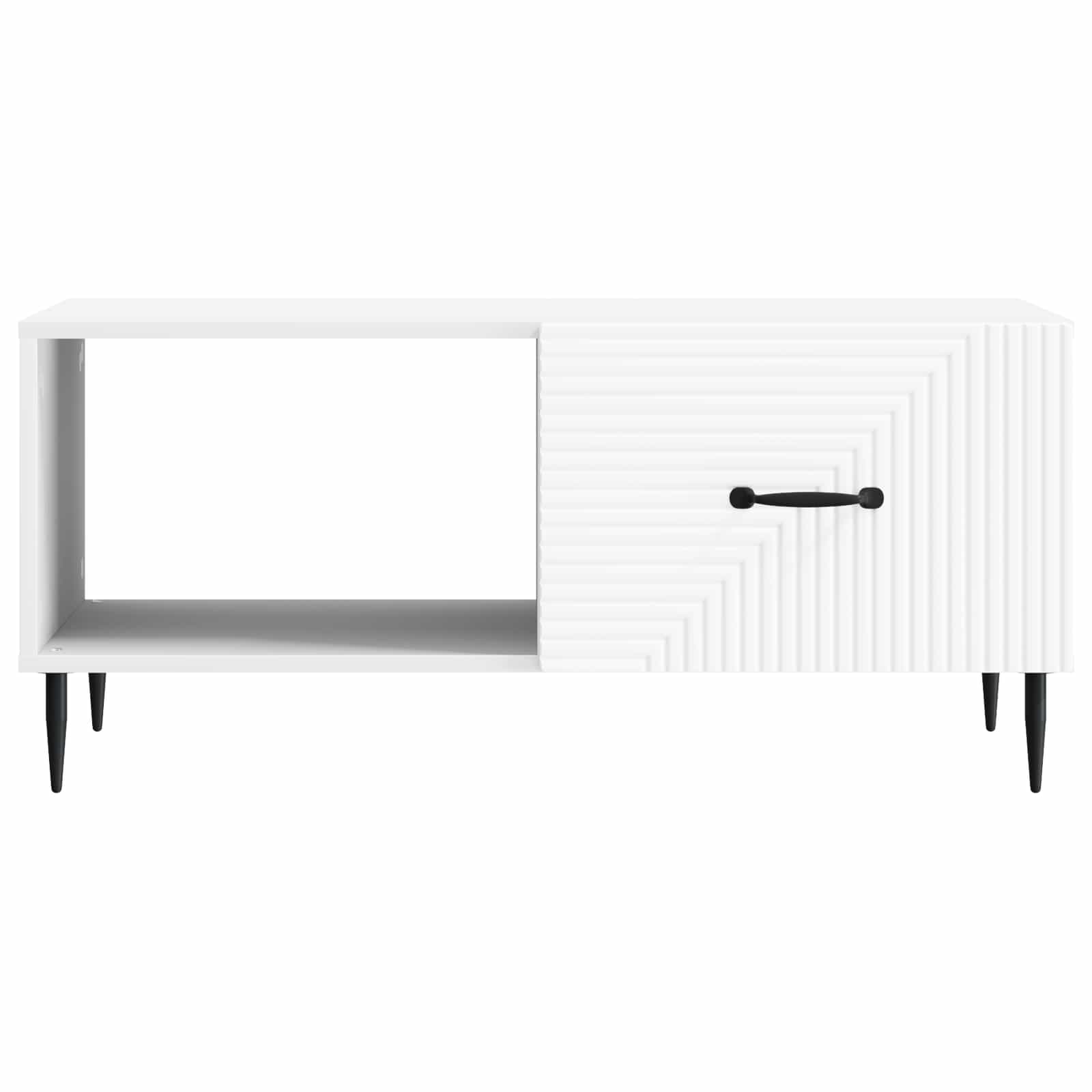 vidaXL Stolik kawowy Biały 90 x 50 x 40 cm Drewno inżynieryjne