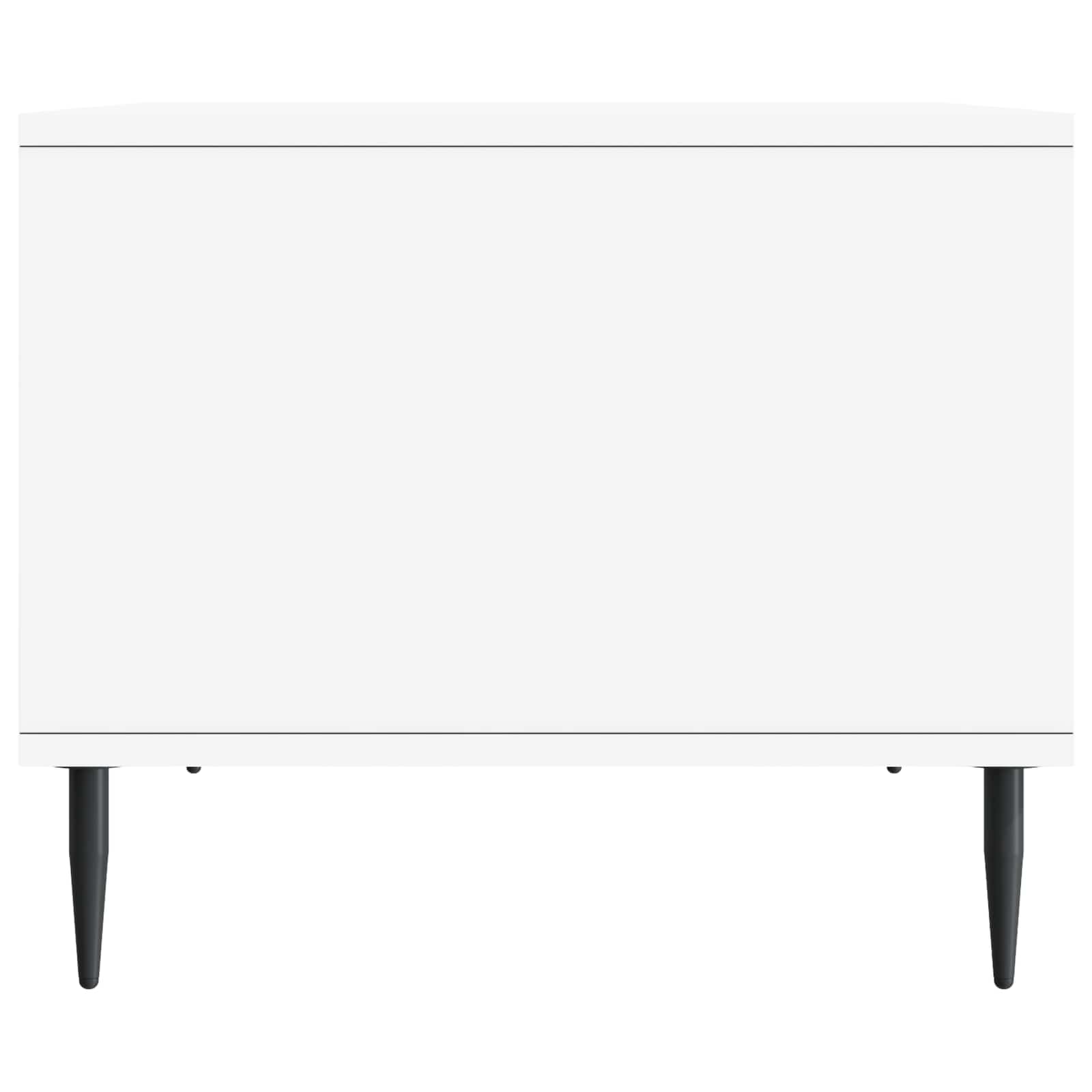 vidaXL Stolik kawowy Biały 90 x 50 x 40 cm Drewno inżynieryjne
