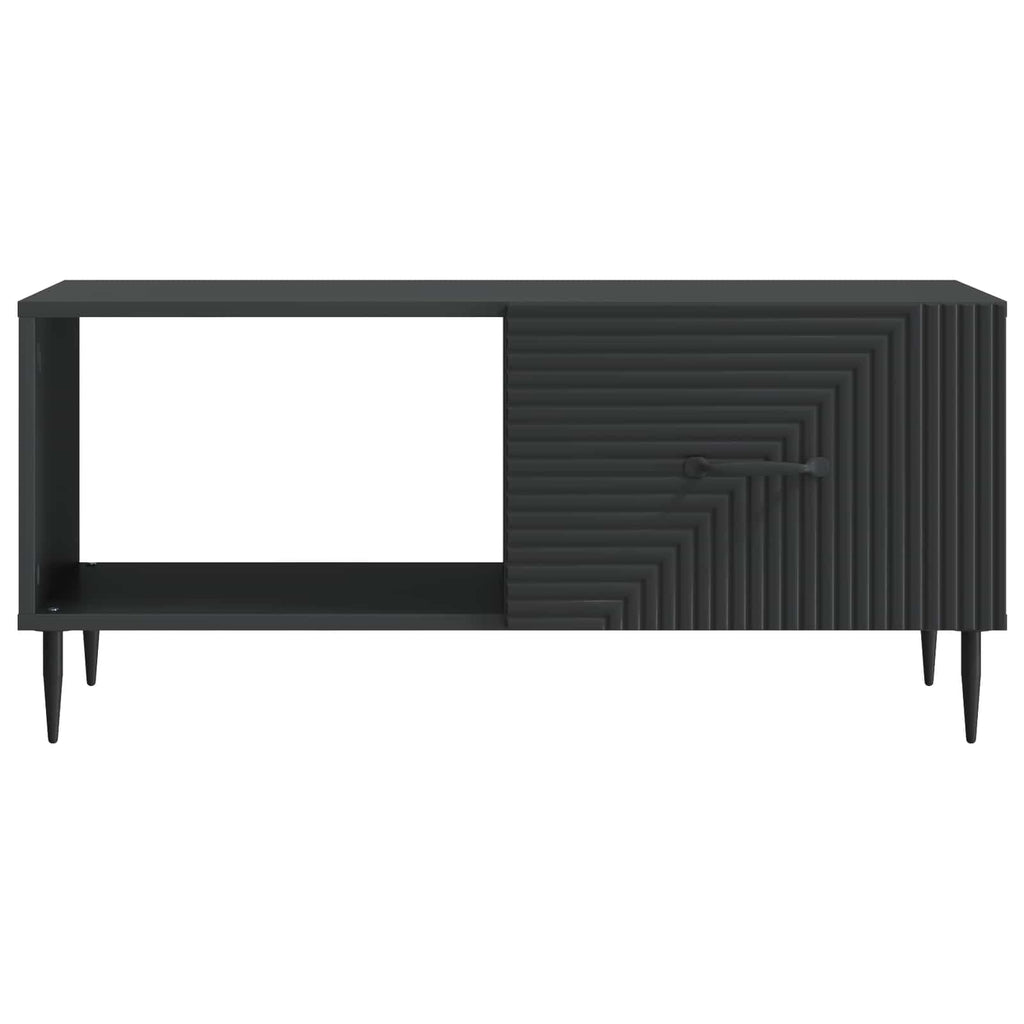 vidaXL Stolik kawowy Czarny 90 x 50 x 40 cm Drewno inżynieryjne