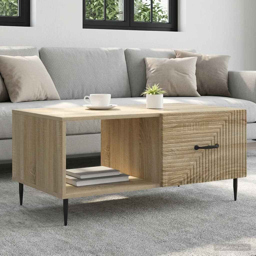vidaXL Stolik kawowy dąb Sonoma 90 x 50 x 40 cm Drewno inżynieryjne