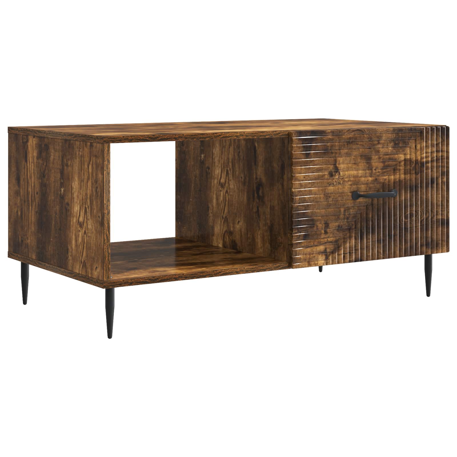vidaXL Stolik kawowy Dąb wędzony 90 x 50 x 40 cm Drewno inżynieryjne