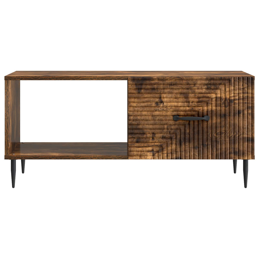 vidaXL Stolik kawowy Dąb wędzony 90 x 50 x 40 cm Drewno inżynieryjne