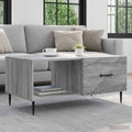 vidaXL Stolik kawowy Szary Sonoma 90 x 50 x 40 cm Drewno inżynieryjne