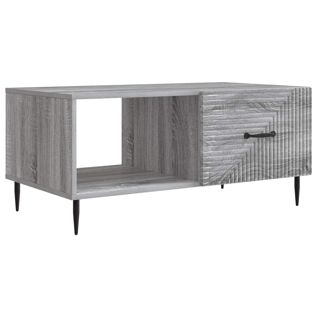 vidaXL Stolik kawowy Szary Sonoma 90 x 50 x 40 cm Drewno inżynieryjne