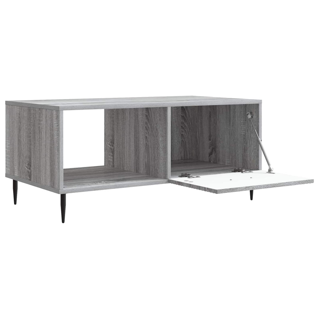 vidaXL Stolik kawowy Szary Sonoma 90 x 50 x 40 cm Drewno inżynieryjne