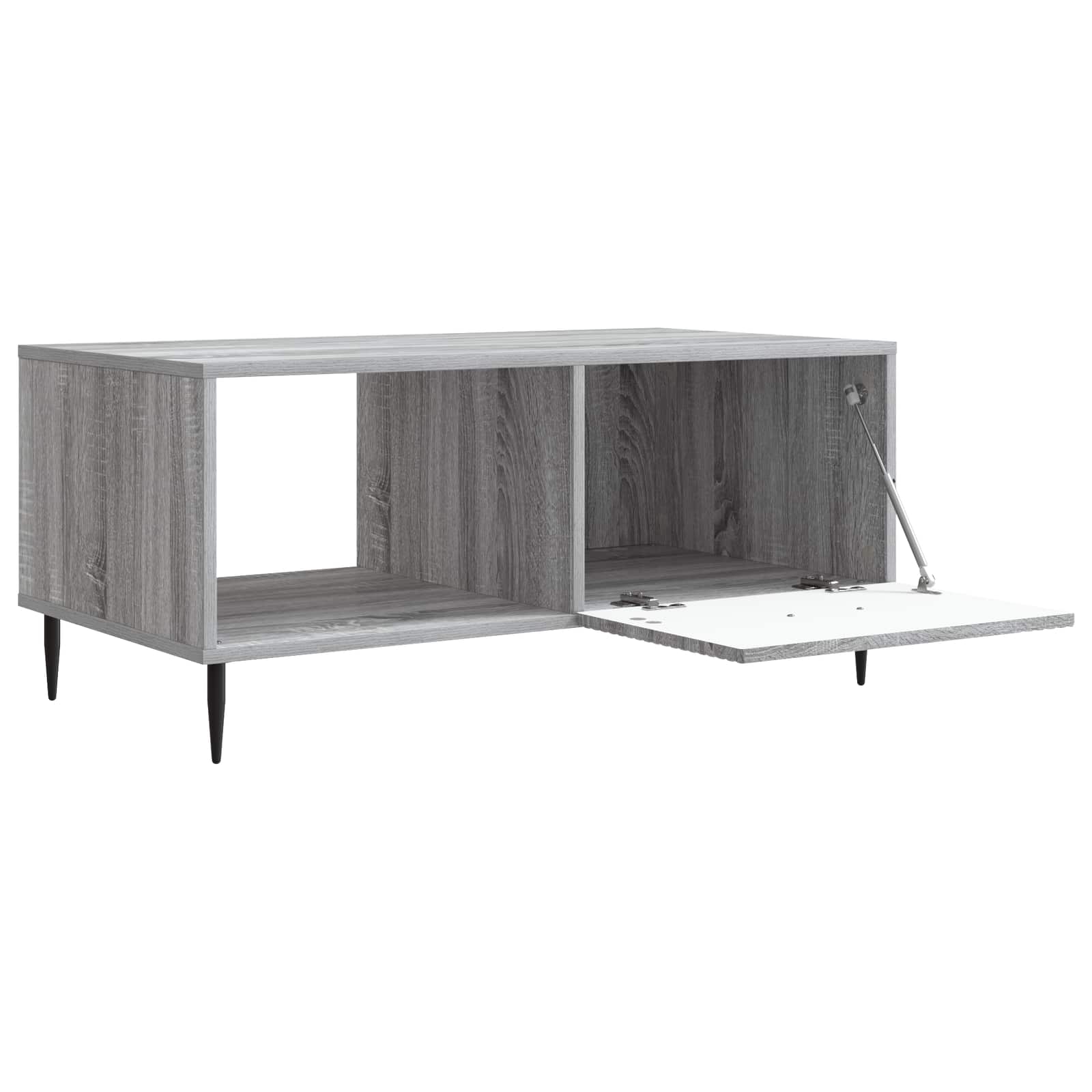 vidaXL Stolik kawowy Szary Sonoma 90 x 50 x 40 cm Drewno inżynieryjne