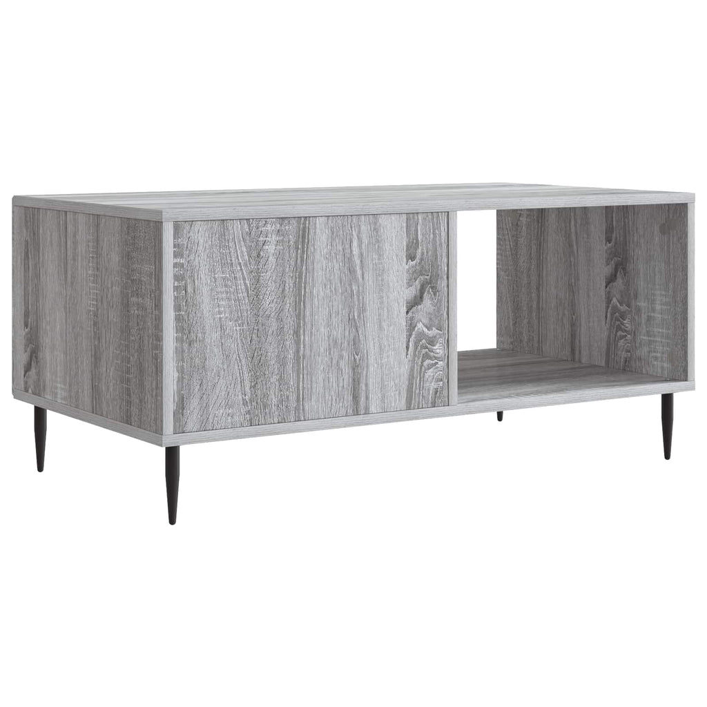 vidaXL Stolik kawowy Szary Sonoma 90 x 50 x 40 cm Drewno inżynieryjne