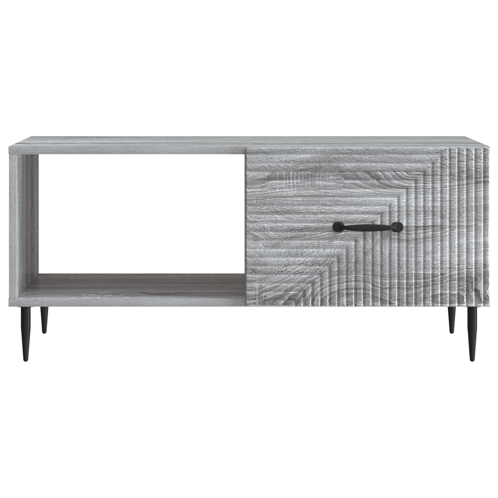 vidaXL Stolik kawowy Szary Sonoma 90 x 50 x 40 cm Drewno inżynieryjne