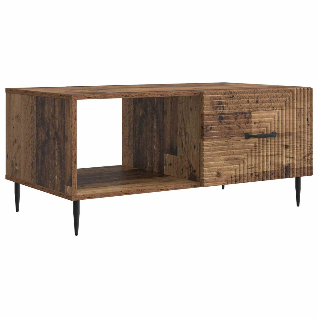 vidaXL Stolik kawowy Stare drewno 90 x 50 x 40 cm Drewno inżynieryjne