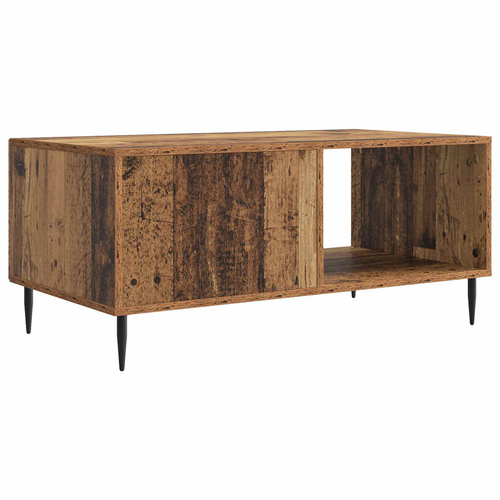 vidaXL Stolik kawowy Stare drewno 90 x 50 x 40 cm Drewno inżynieryjne