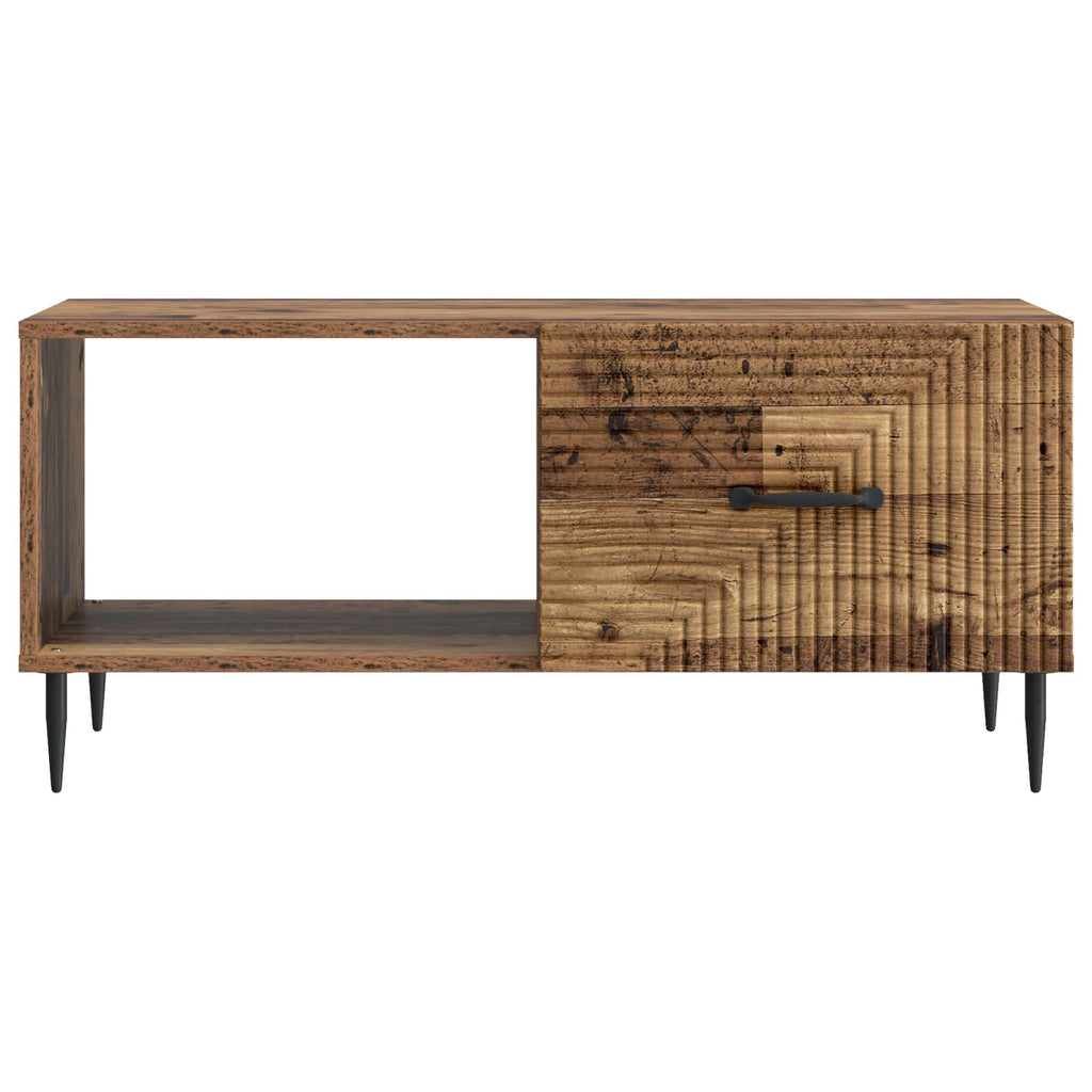 vidaXL Stolik kawowy Stare drewno 90 x 50 x 40 cm Drewno inżynieryjne