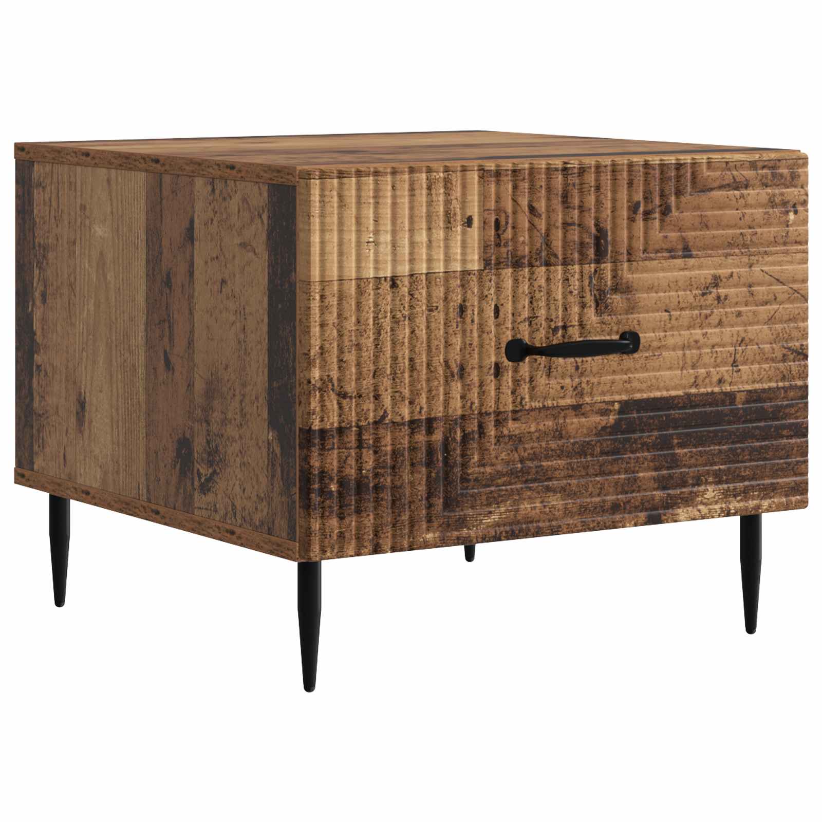 vidaXL Stolik kawowy Stare drewno 49 x 50 x 40 cm Drewno inżynieryjne