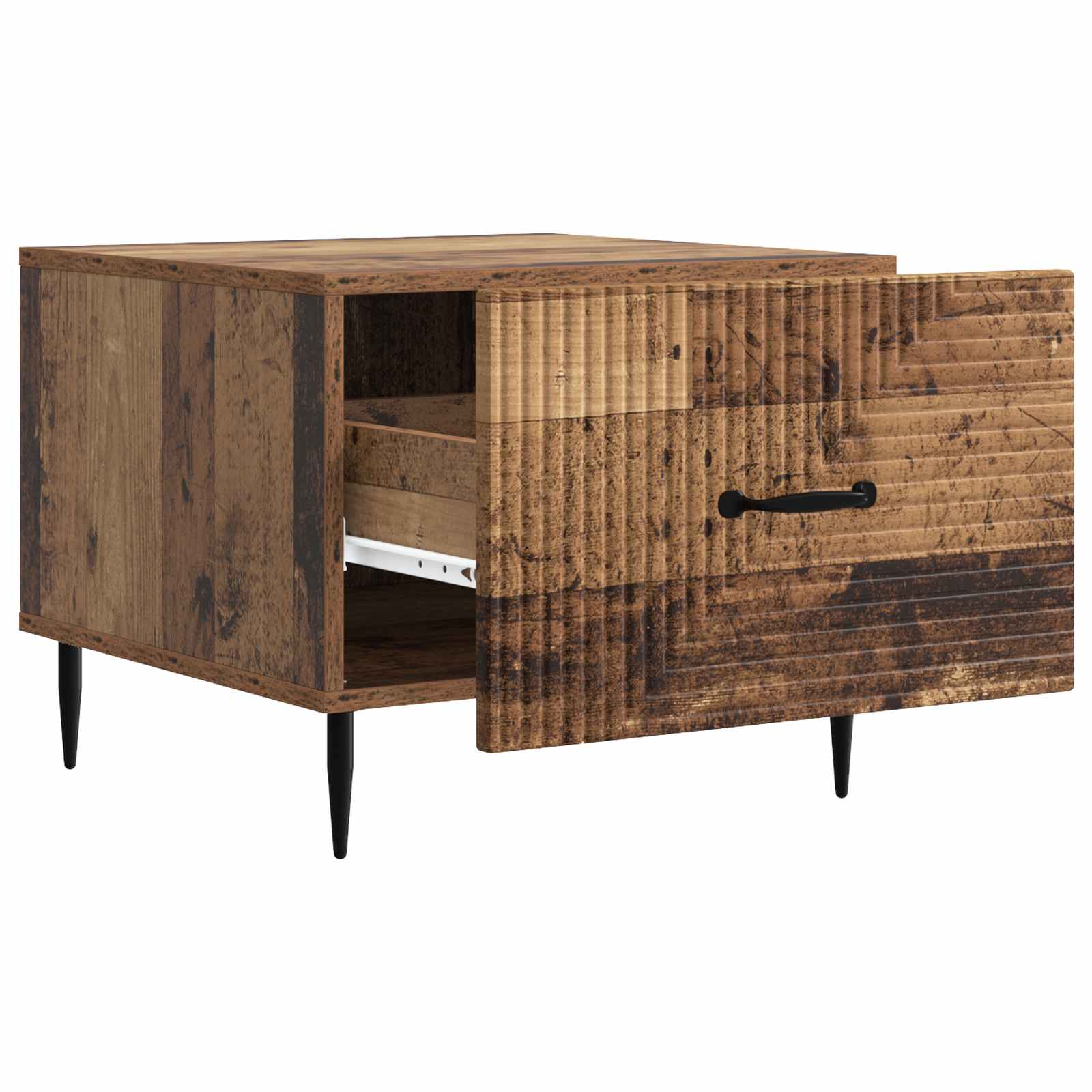 vidaXL Stolik kawowy Stare drewno 49 x 50 x 40 cm Drewno inżynieryjne