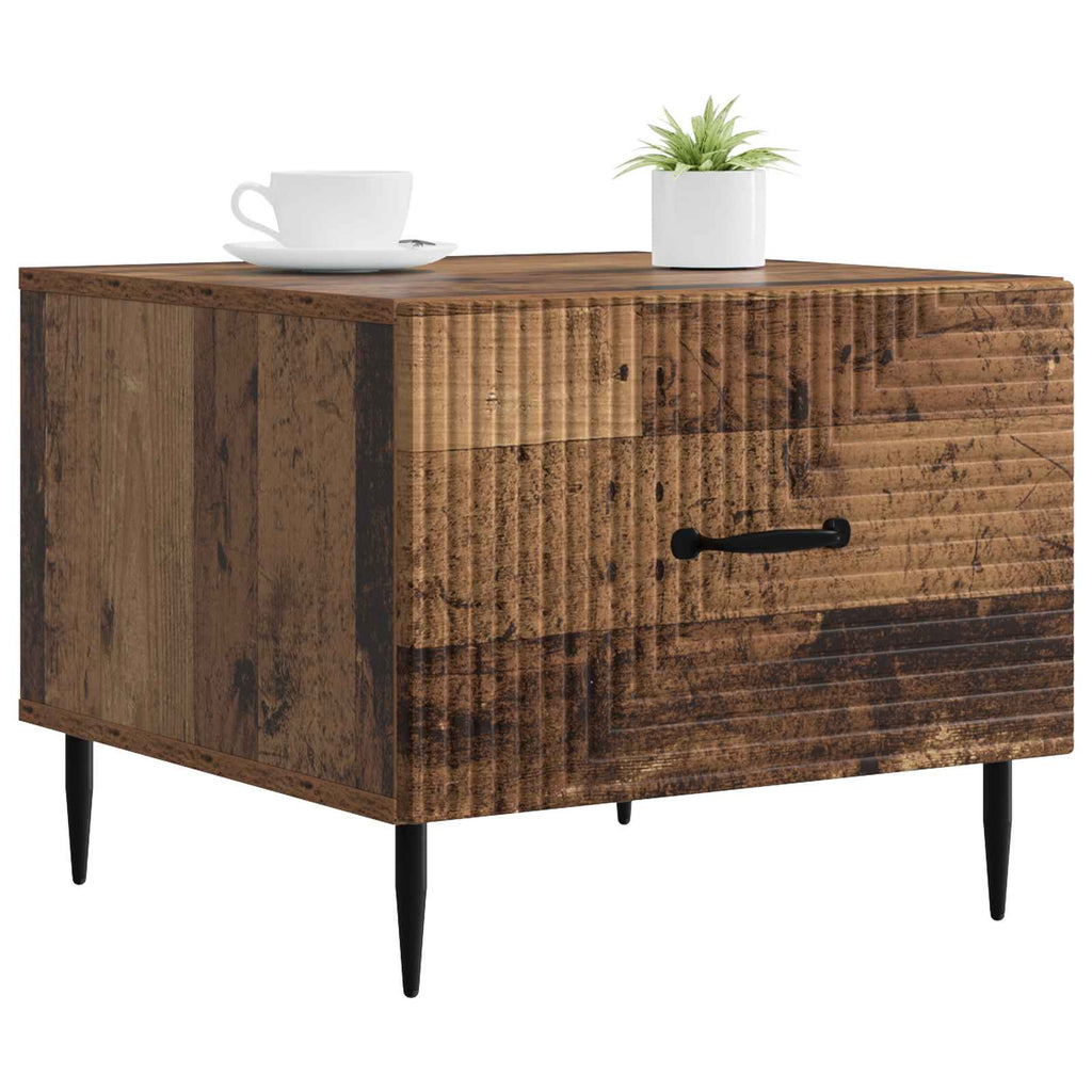 vidaXL Stolik kawowy Stare drewno 49 x 50 x 40 cm Drewno inżynieryjne