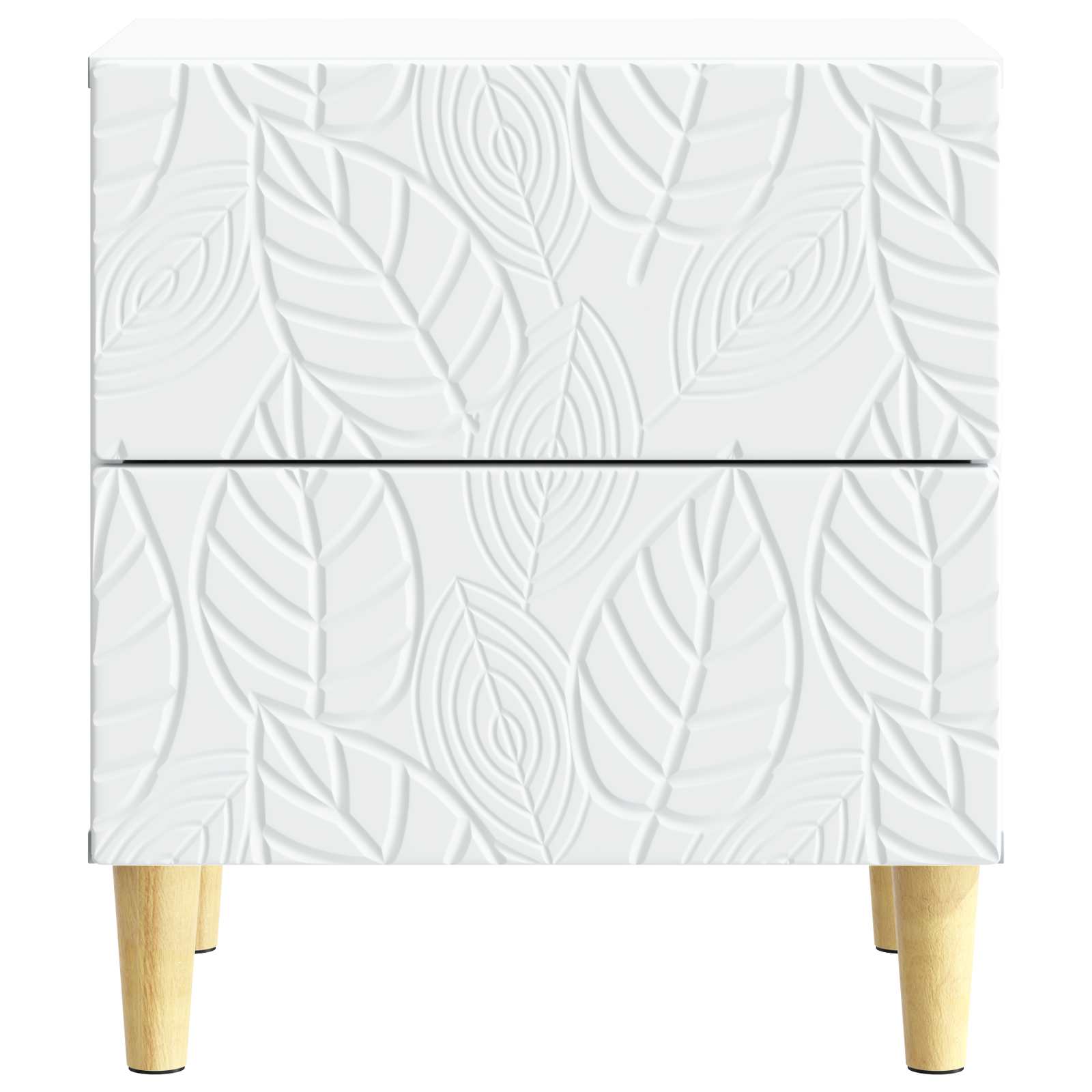 vidaXL Stolik nocny Biały 43 x 34,5 x 48 cm Drewno inżynieryjne