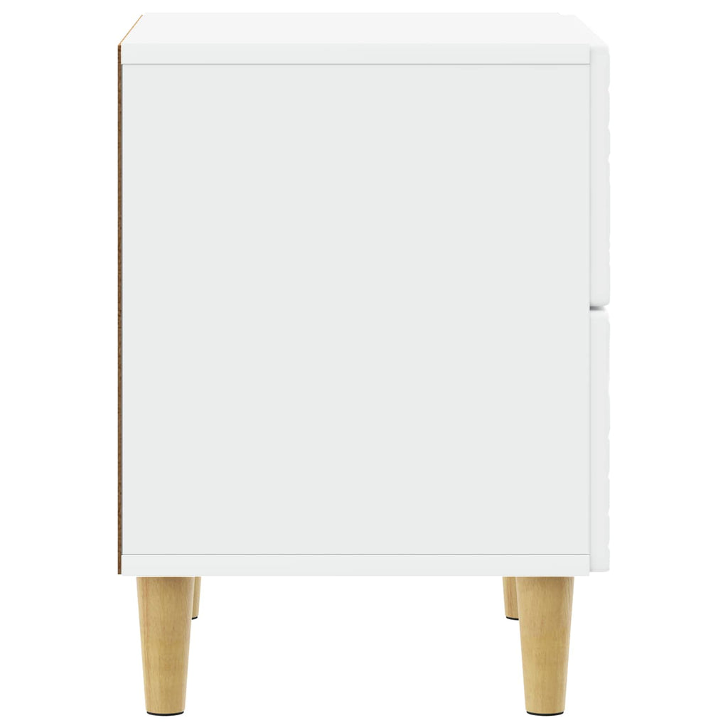 vidaXL Stolik nocny 2 szt. Biały 43 x 34,5 x 48 cm Drewno inżynieryjne