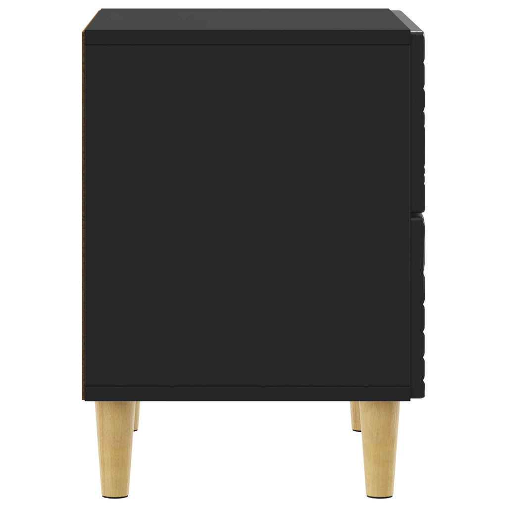 vidaXL Stolik nocny Czarny 43 x 34,5 x 48 cm Drewno inżynieryjne