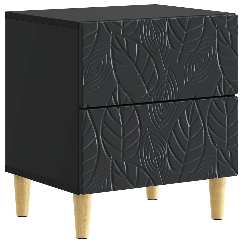 vidaXL Stolik nocny 2 szt. Czarny 43 x 34,5 x 48 cm