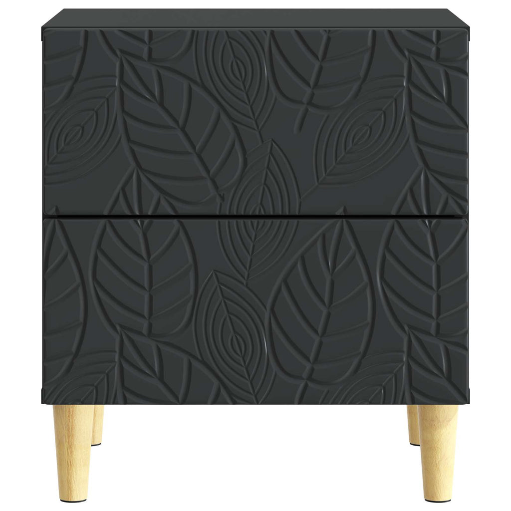 vidaXL Stolik nocny 2 szt. Czarny 43 x 34,5 x 48 cm