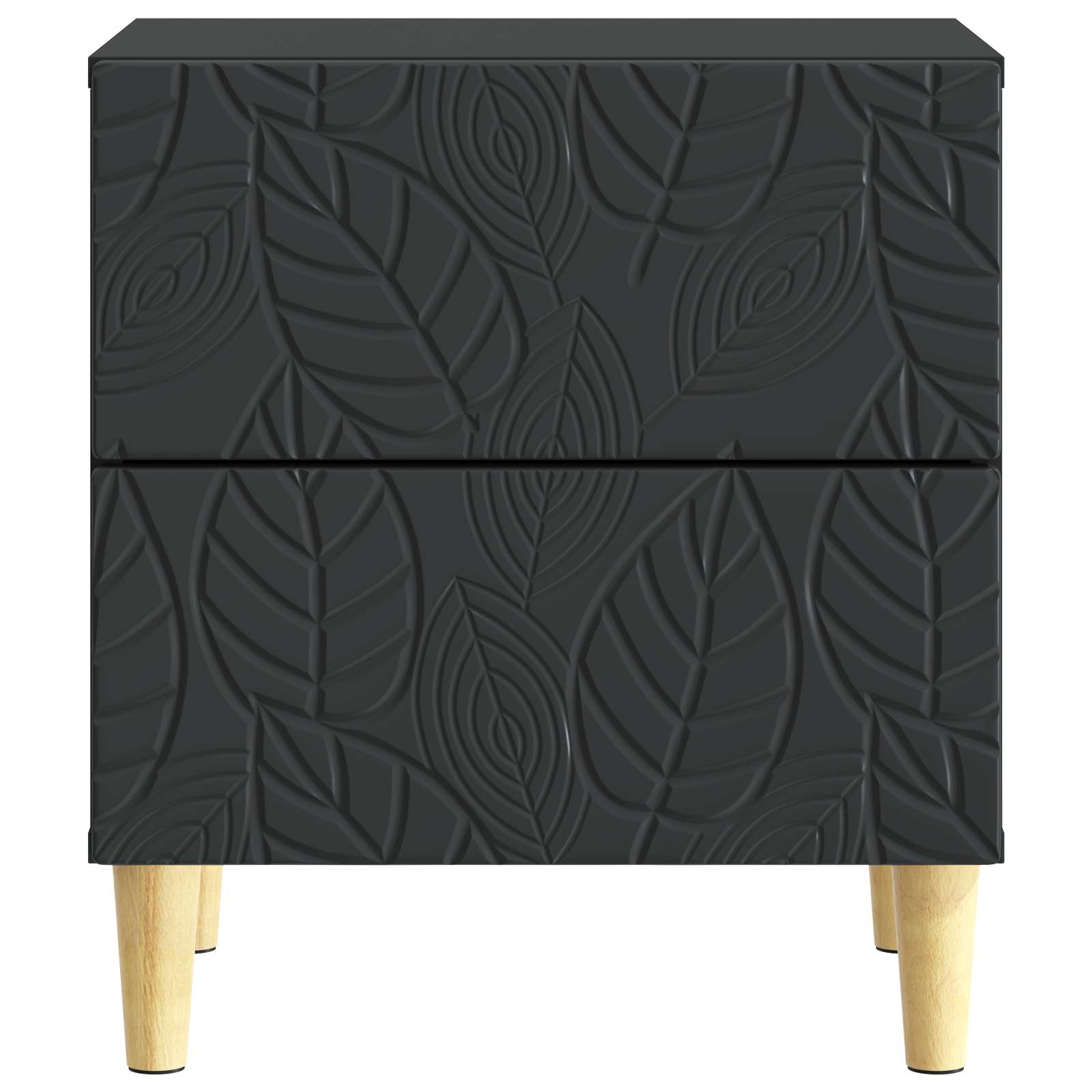 vidaXL Stolik nocny 2 szt. Czarny 43 x 34,5 x 48 cm