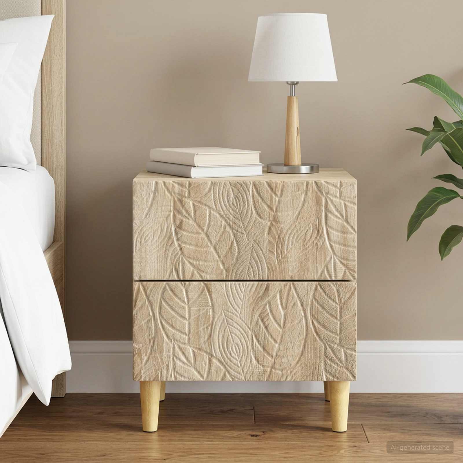 vidaXL Stolik nocny dąb Sonoma 43 x 34,5 x 48 cm Drewno inżynieryjne