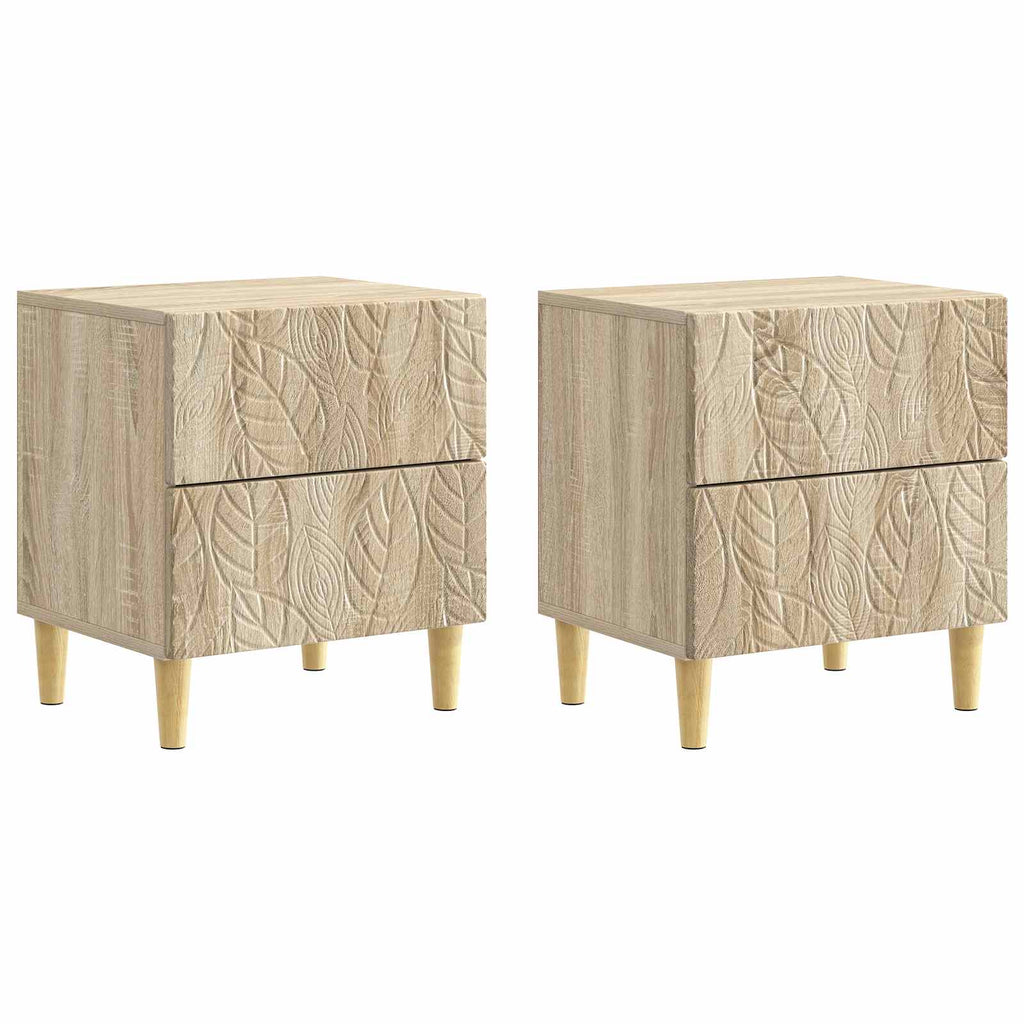 vidaXL Stolik nocny 2 szt. dąb Sonoma 43 x 34,5 x 48 cm