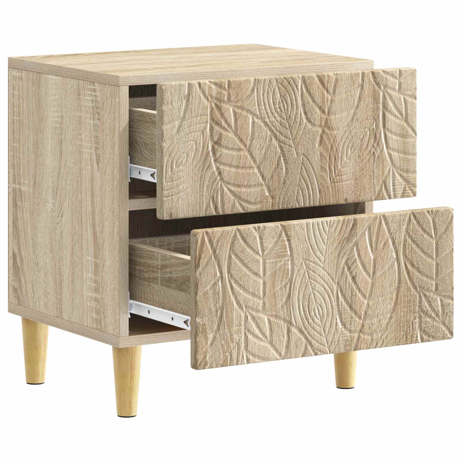 vidaXL Stolik nocny 2 szt. dąb Sonoma 43 x 34,5 x 48 cm