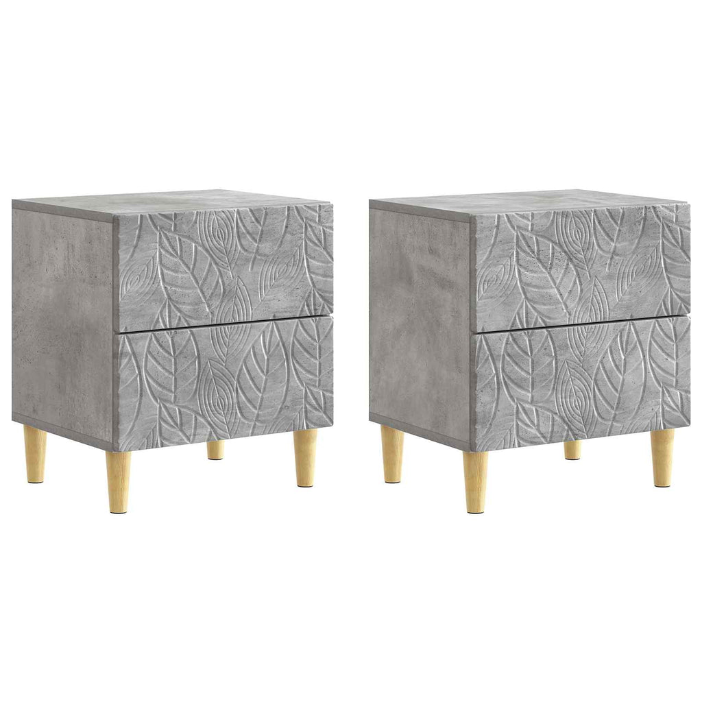 vidaXL Stolik nocny 2 szt. Betonowy szary 43 x 34,5 x 48 cm