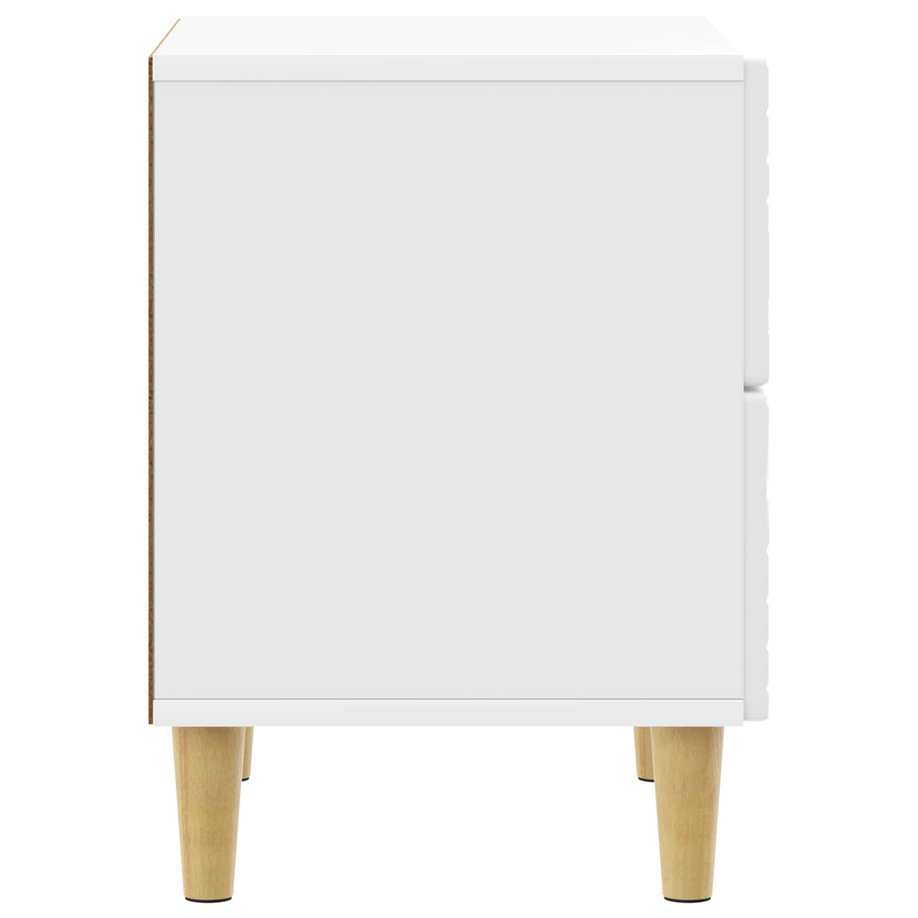 vidaXL Stolik nocny Biały wysoki połysk 43 x 34,5 x 48 cm