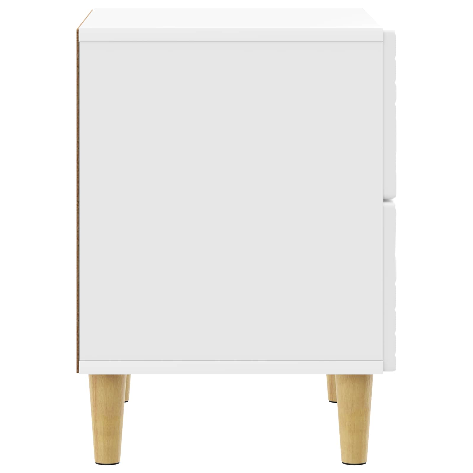 vidaXL Stolik nocny Biały wysoki połysk 43 x 34,5 x 48 cm